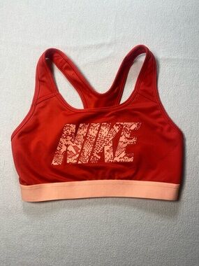 Nike Red Crimson/Peach Racerback Dri-FIT Sports Bra